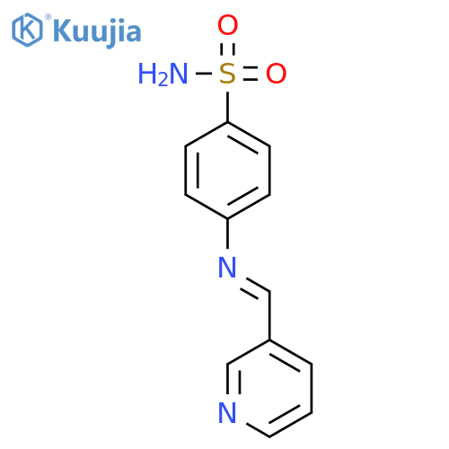 Benzenesulfonamide, 4-[(3-pyridinylmethylene)amino]- structure