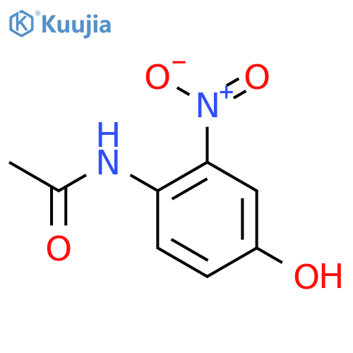3-NITRO-4-ACETAMIDOPHENOL structure