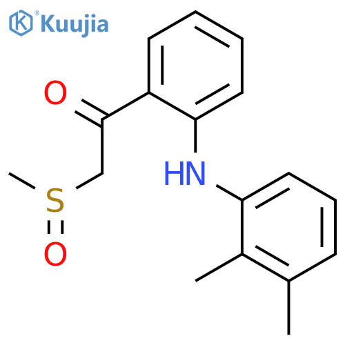 ETHANONE, 1-[2-[(2,3-DIMETHYLPHENYL)AMINO]PHENYL]-2-(METHYLSULFINYL)- structure