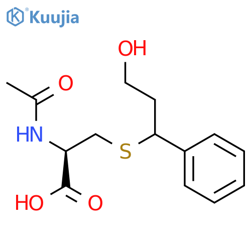 N-acetyl-S-(1-phenyl-3-hydroxypropyl)cysteine structure