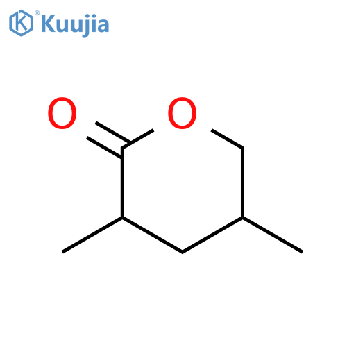 2H-Pyran-2-one, tetrahydro-3,5-dimethyl-, (3R,5S)- structure