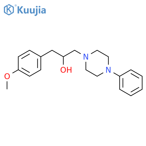 1-Piperazineethanol, a-[(4-methoxyphenyl)methyl]-4-phenyl- structure