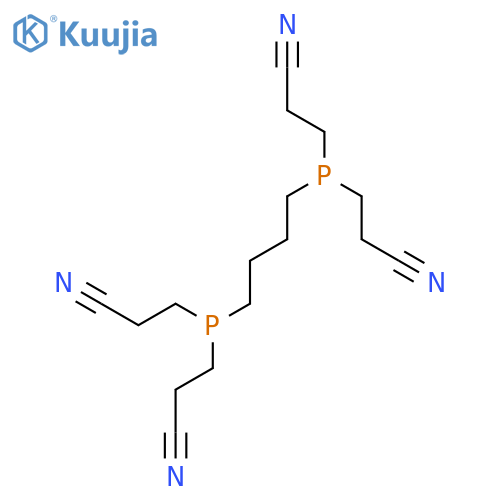 3,3'',3'''',3''''''-(butane-1,4-diyldiphosphanetriyl)tetrapropanenitrile structure