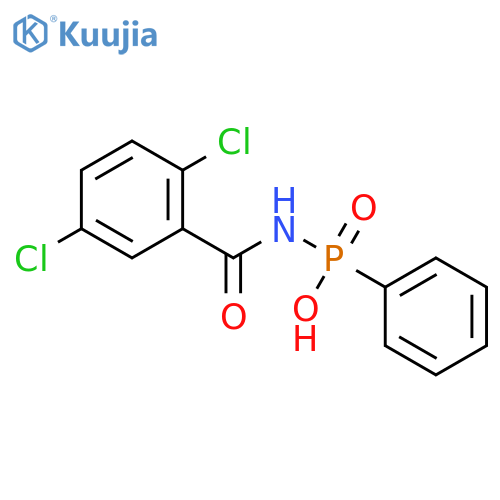 N-[(2,5-dichlorophenyl)carbonyl]-P-phenylphosphonamidic acid structure
