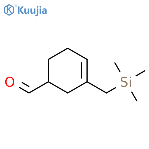 3-CYCLOHEXENE-1-CARBOXALDEHYDE, 3-[(TRIMETHYLSILYL)METHYL]- structure