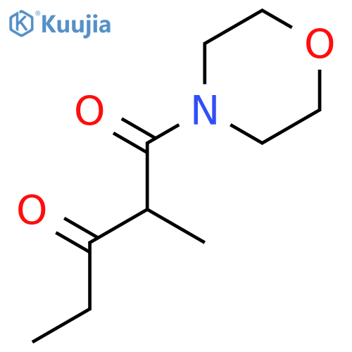 Morpholine, 4-(2-methyl-1,3-dioxopentyl)- structure