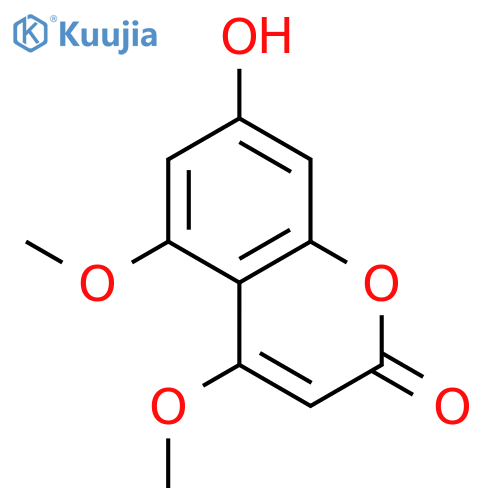 2H-1-Benzopyran-2-one, 7-hydroxy-4,5-dimethoxy- structure