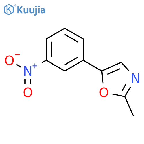 Oxazole, 2-methyl-5-(3-nitrophenyl)- structure