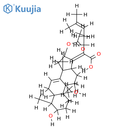 16-Ac-30(8→9)-Abeo-3,11,16-trihydroxyfusida-7,17(20),24-trien-21-oic acid structure
