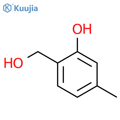 2-(hydroxymethyl)-5-methylphenol structure