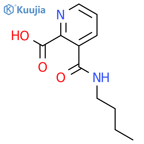 3-(butylcarbamoyl)pyridine-2-carboxylic acid structure