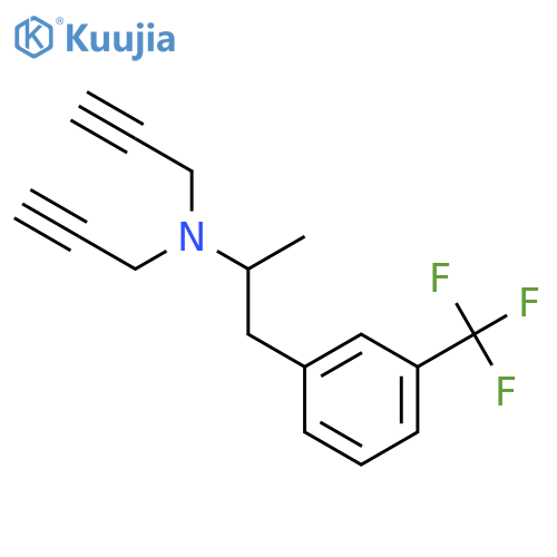 N-{1-methyl-2-[3-(trifluoromethyl)phenyl]ethyl}-N-prop-2-yn-1-ylprop-2-yn-1-amine structure