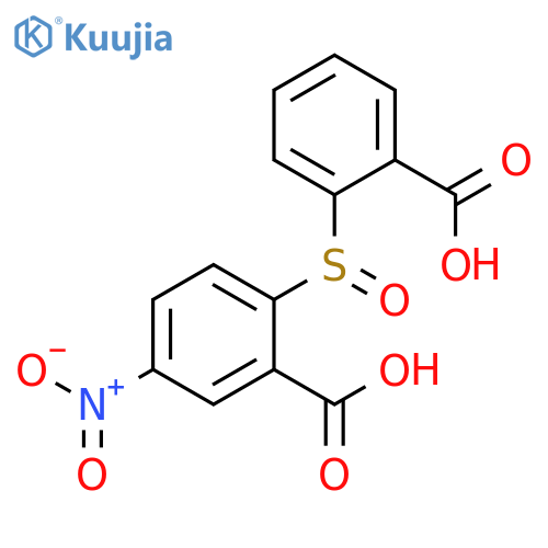 Benzoic acid, 2-[(2-carboxyphenyl)sulfinyl]-5-nitro- structure