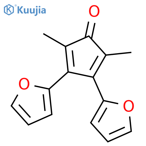 2,4-Cyclopentadien-1-one, 3,4-di-2-furanyl-2,5-dimethyl- structure