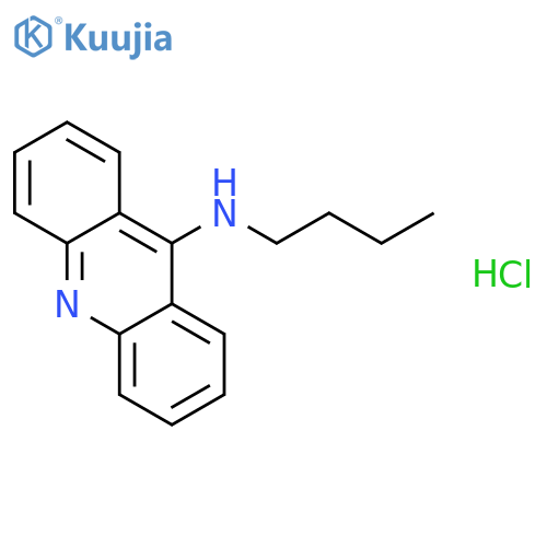9-Acridinamine,N-butyl-, hydrochloride (1:1) structure