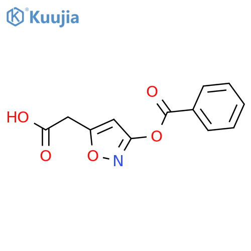 5-Isoxazoleacetic acid, 3-(benzoyloxy)- structure