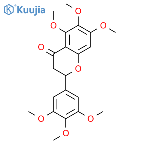 5,6,7-trimethoxy-2-(3,4,5-trimethoxy-phenyl)-chroman-4-one structure