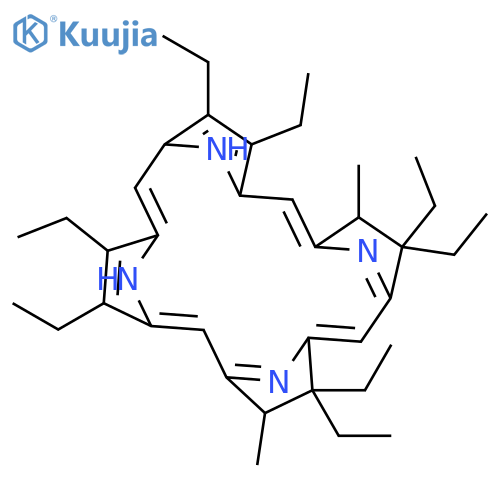 21H,22H-Porphine,2,3,7,8,13,13,17,17-octaethyl-12,13,17,18-tetrahydro-12,18-dimethyl- (9CI) structure
