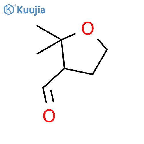2,2-dimethyloxolane-3-carbaldehyde structure