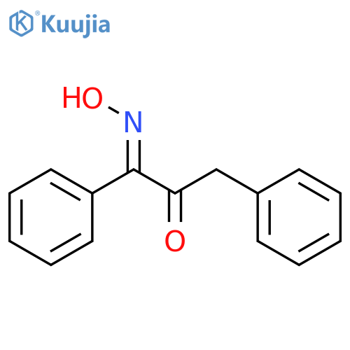1,2-Propanedione, 1,3-diphenyl-, 1-oxime, (E)- structure