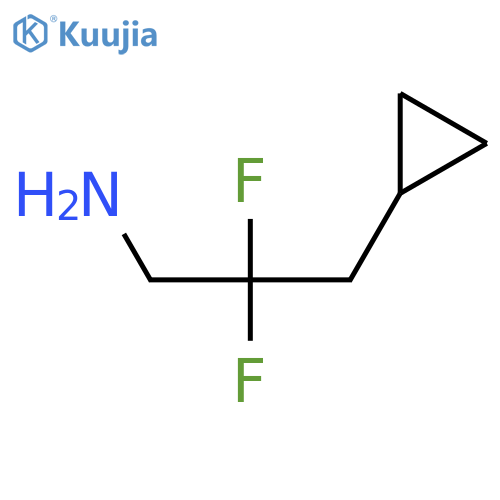 3-Cyclopropyl-2,2-difluoropropan-1-amine structure