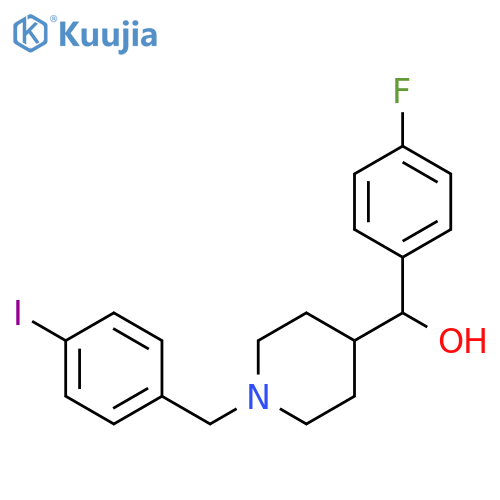 (4-fluorophenyl)-[1-[(4-iodophenyl)methyl]piperidin-4-yl]methanol structure