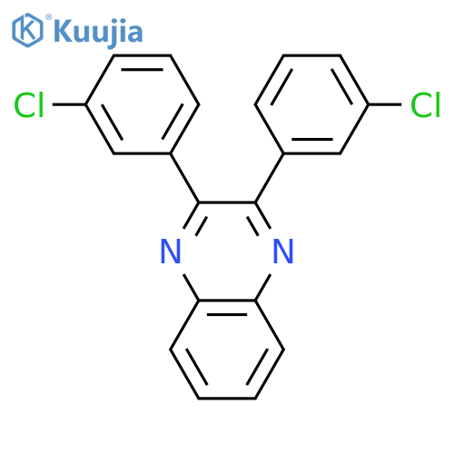 QUINOXALINE, 2,3-BIS(3-CHLOROPHENYL)- structure
