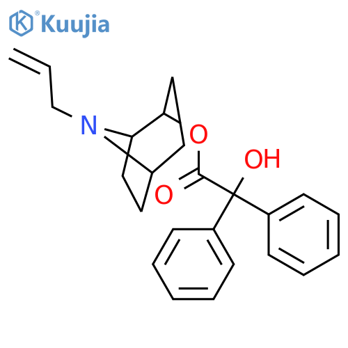 (1S)-8-prop-2-en-1-yl-8-azabicyclo[3.2.1]oct-2-yl hydroxy(diphenyl)acetate structure