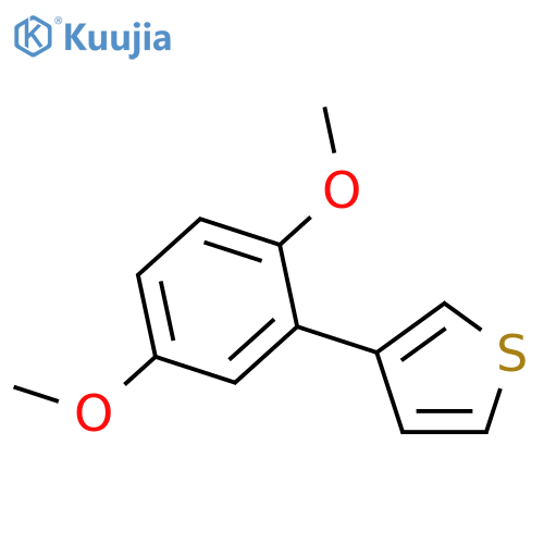 Thiophene, 3-(2,5-dimethoxyphenyl)- structure