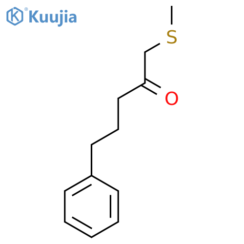 1-(methylsulfanyl)-5-phenylpentan-2-one structure