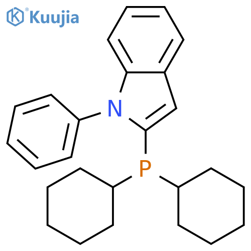 2-(Dicyclohexylphosphino)-1-phenyl-1H-indole structure