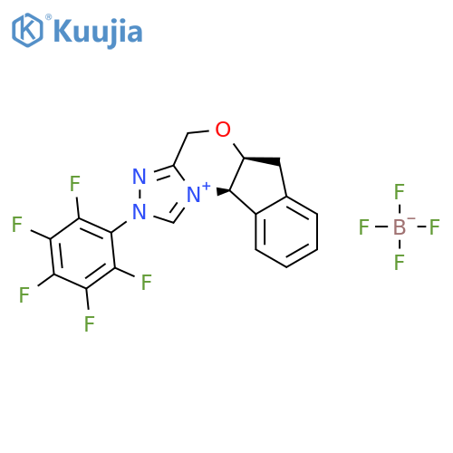 (1R,9S)-4-(2,3,4,5,6-Pentafluorophenyl)-8-oxa-4,5-diaza-2-azoniatetracyclo[7.7.0.02,6.011,16]hexadeca-2,5,11,13,15-pentaene;tetrafluoroborate structure