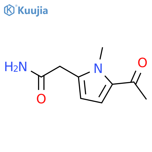 1H-Pyrrole-2-acetamide, 5-acetyl-1-methyl- structure