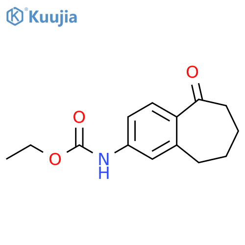 ethyl (5-oxo-6,7,8,9-tetrahydro-5H-benzo[7]annulen-2-yl)carbamate structure