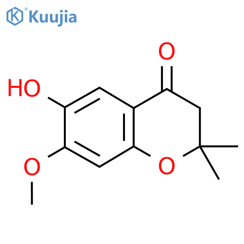 2,2-Dimethyl-6-hydroxy-7-methoxy-4-chromanone structure