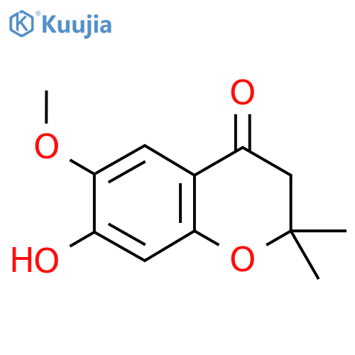 2,2-Dimethyl-7-hydroxy-6-methoxy-4-chromanone structure