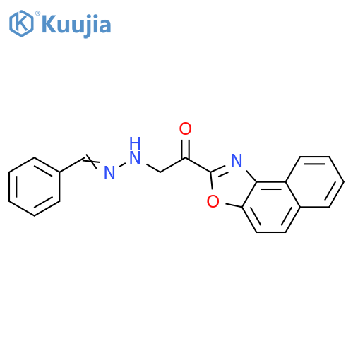Benzaldehyde, (2-naphth[1,2-d]oxazol-2-yl-2-oxoethyl)hydrazone structure
