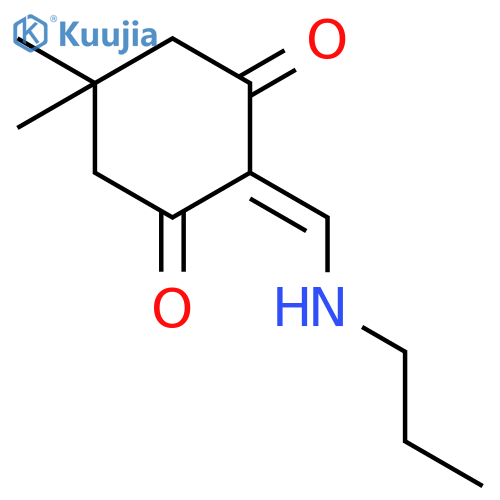 1,3-CYCLOHEXANEDIONE, 5,5-DIMETHYL-2-[(PROPYLAMINO)METHYLENE]- structure