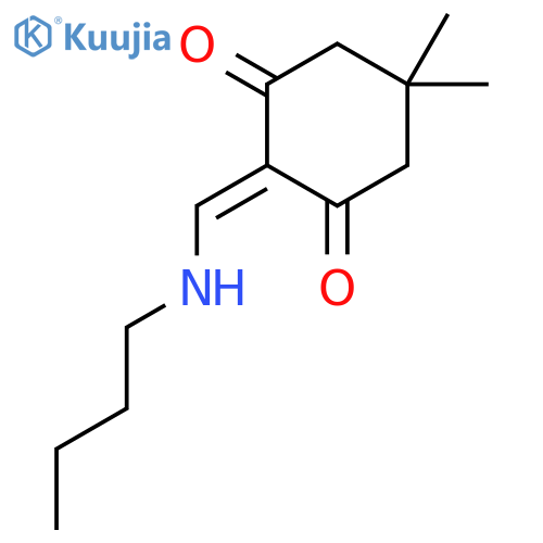 1,3-Cyclohexanedione, 2-[(butylamino)methylene]-5,5-dimethyl- structure