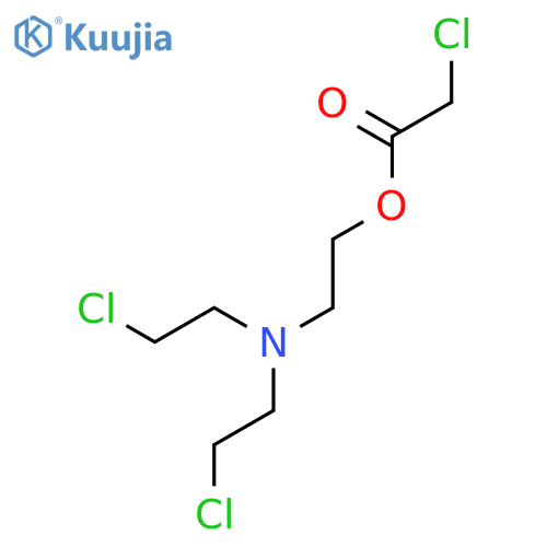 ACETIC ACID, CHLORO-, 2-[BIS(2-CHLOROETHYL)AMINO]ETHYL ESTER structure