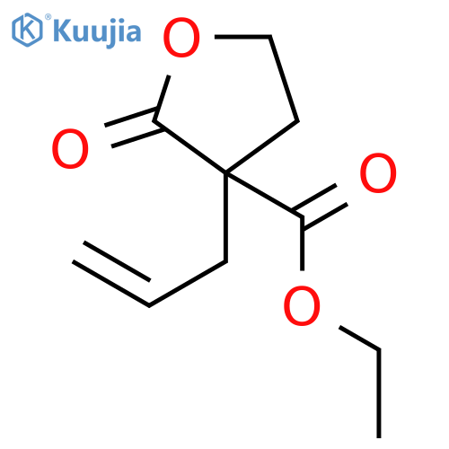 3-Furancarboxylic acid, tetrahydro-2-oxo-3-(2-propenyl)-, ethyl ester structure