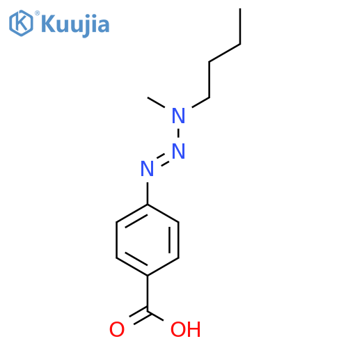 BENZOIC ACID, 4-(3-BUTYL-3-METHYL-1-TRIAZENYL)- structure