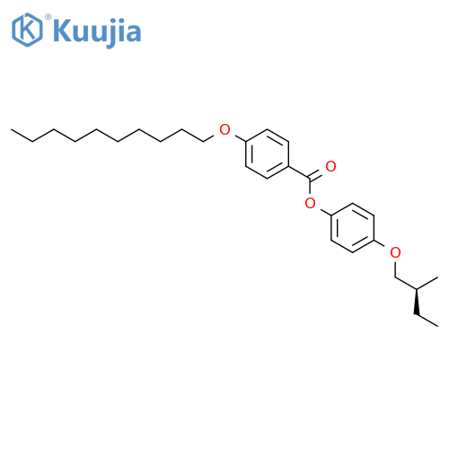 BENZOIC ACID, 4-(DECYLOXY)-, 4-[(2S)-2-METHYLBUTOXY]PHENYL ESTER structure