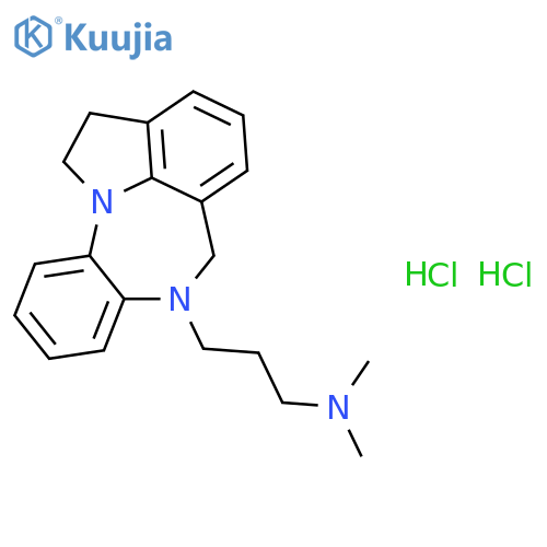 [1,5]Benzodiazepino[3,2,1-hi]indole-8(9H)-propanamine,1,2-dihydro-N,N-dimethyl-, hydrochloride (1:2) structure