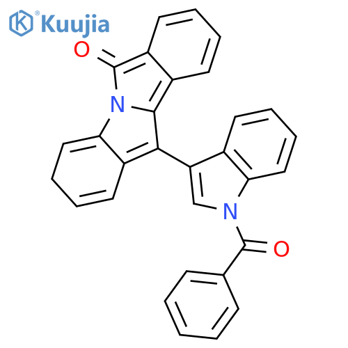 1H-INDOLE, 1-BENZOYL-3-(6-OXO-6H-ISOINDOLO[2,1-A]INDOL-11-YL)- structure