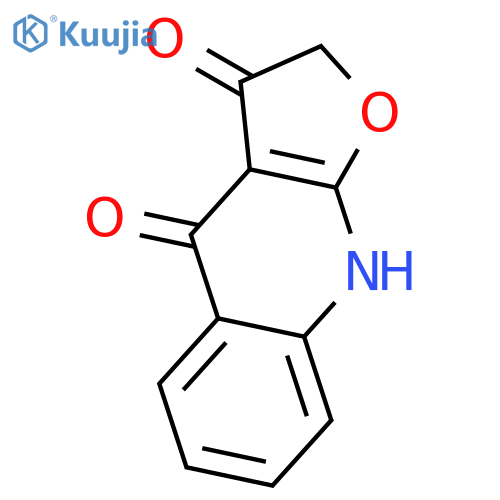 FURO[2,3-B]QUINOLINE-3,4(2H,9H)-DIONE structure