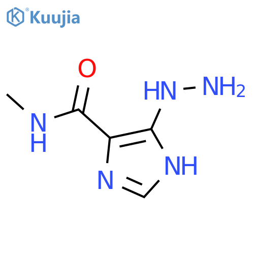 1H-Imidazole-4-carboxamide,5-hydrazinyl-N-methyl- structure