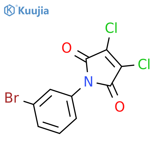 1H-Pyrrole-2,5-dione, 1-(3-bromophenyl)-3,4-dichloro- structure