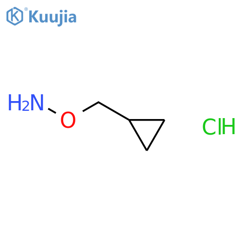 O-(cyclopropylmethyl)hydroxylamine;hydrochloride structure