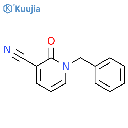 3-Pyridinecarbonitrile, 1,2-dihydro-2-oxo-1-(phenylmethyl)- structure